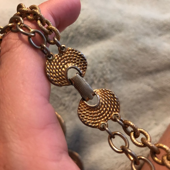 Antique gold necklace - Picture 3 of 3